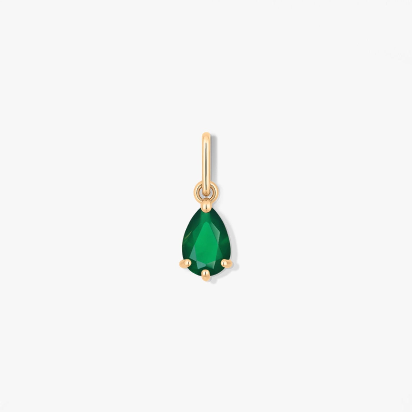 Pendente in oro Birthstone Maggio - Agata Verde