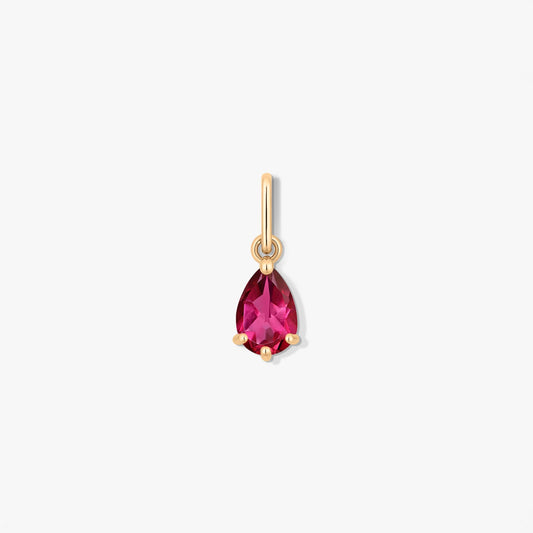 Ciondolo in oro Birthstone Ottobre - Topazio Rosa