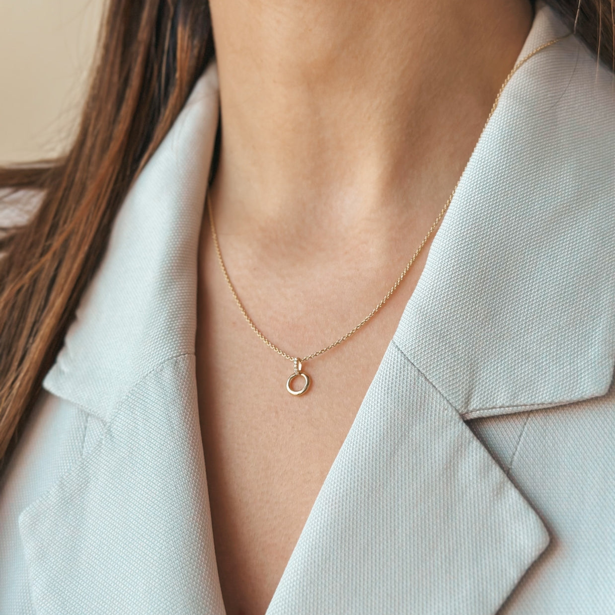 Ciondolo in Oro Cerchio Eterno