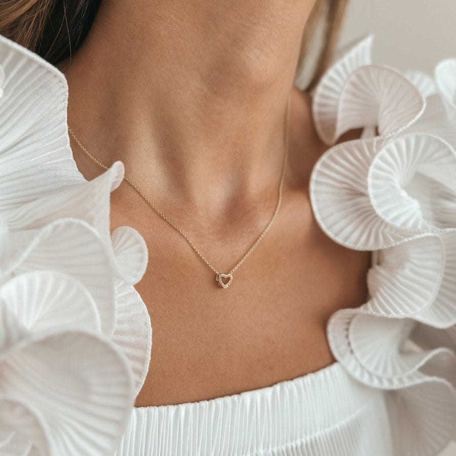 Pendente in oro Forever In Love - Diamanti - Indira
