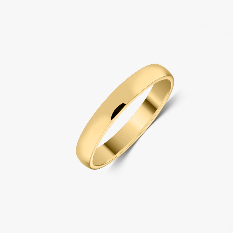 Fede nuziale in oro Rounded larga - Indira