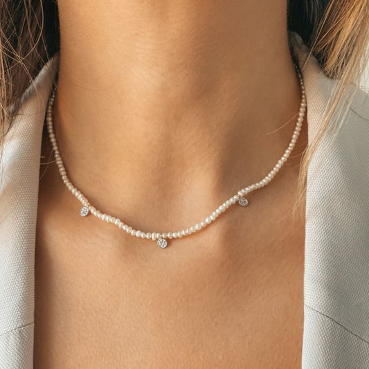 Collana in argento Venus - Perla Naturale - Indira