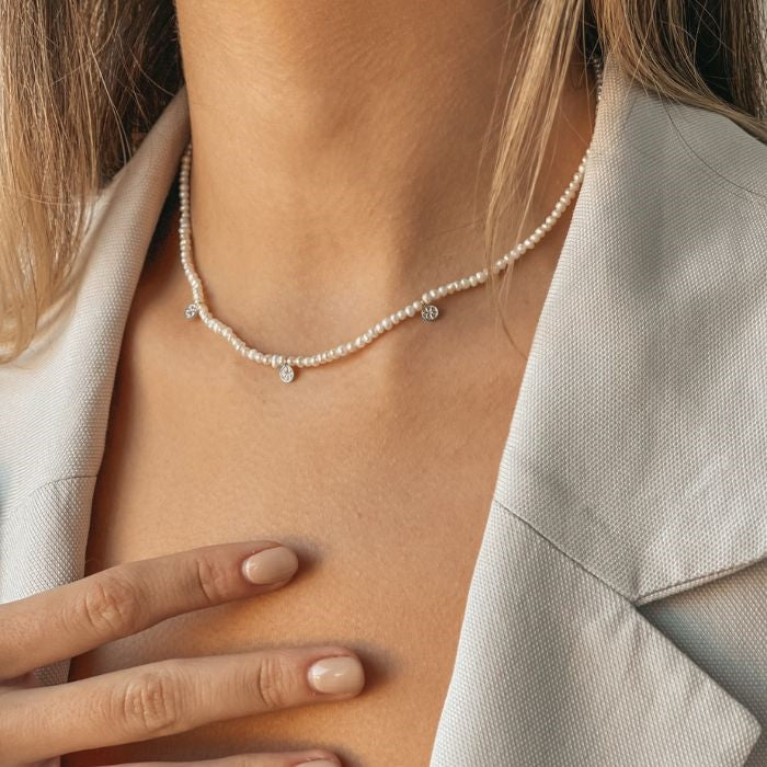 Collana in argento Venus - Perla Naturale - Indira