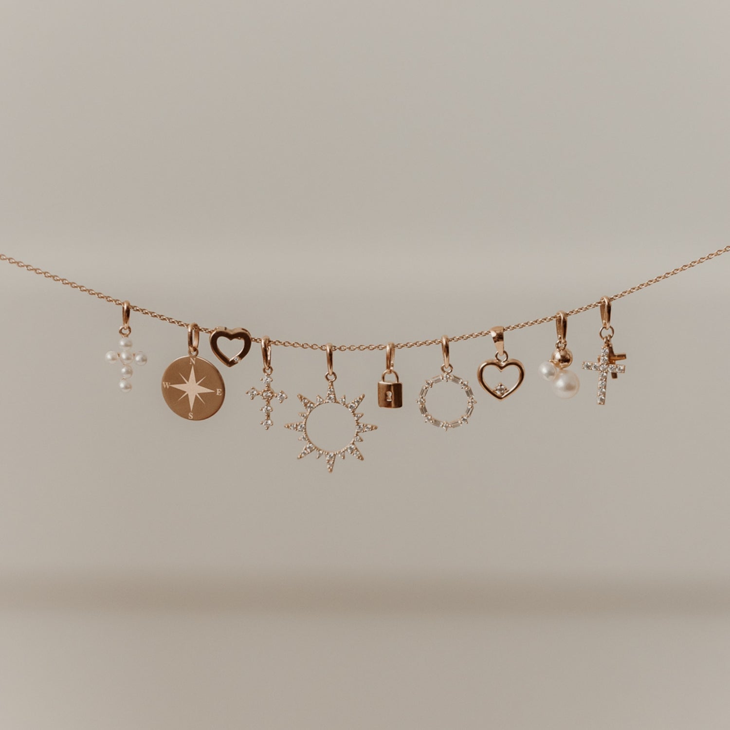 Ciondolo in oro Brilliant Cross - Diamanti