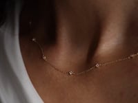 Collana in oro Starburst - Zirconia