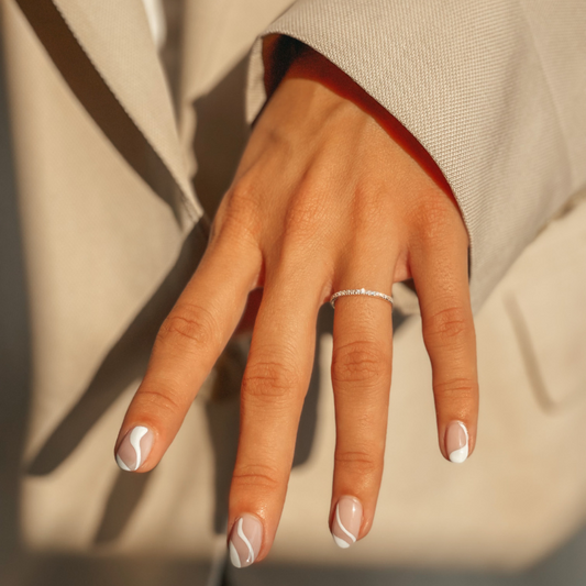 Anello in argento Classic Eternity - Zirconia - Indira