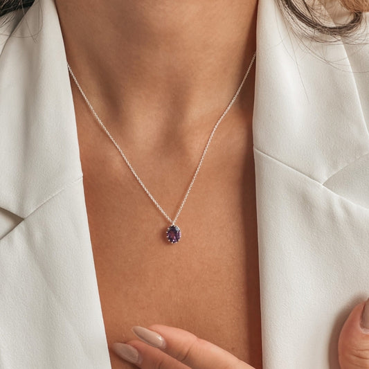 Collana in argento Serene - Ametista - Indira