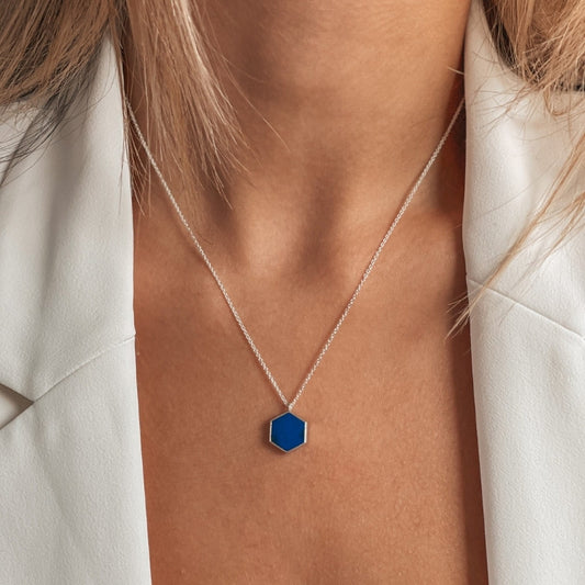 Collana in argento Charlotte - Lapis Lazuli - Indira