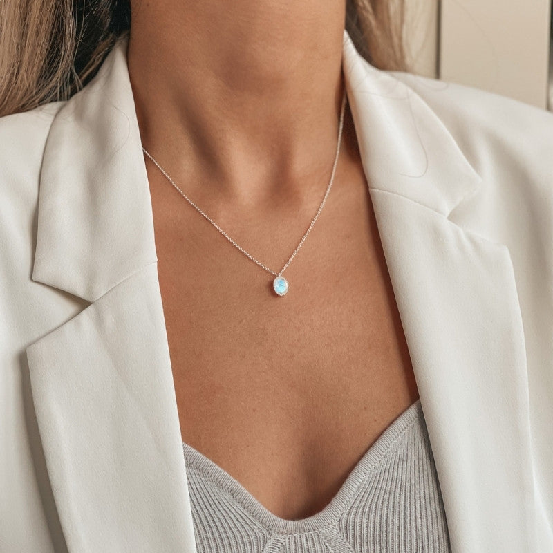 Collana in argento Serene - Pietra di Luna - Indira