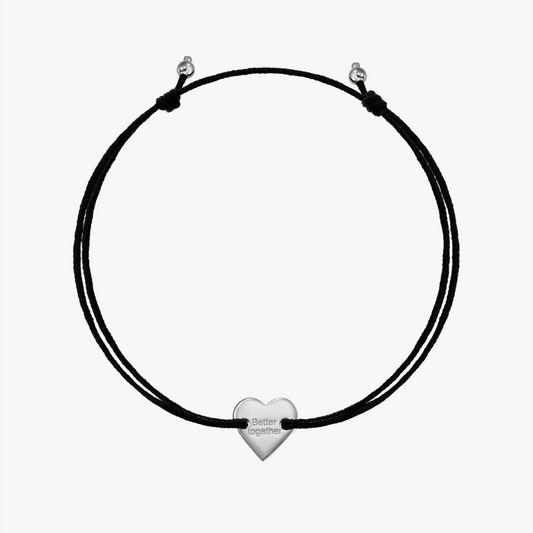 Bracciale con cordoncino in argento Better Together - Indira