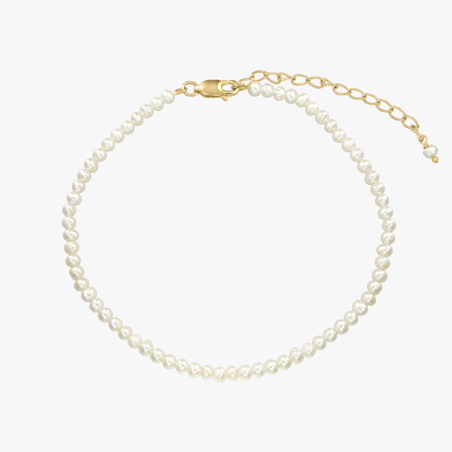 Cavigliera in argento Golden Finesse - Perle Naturali - Indira