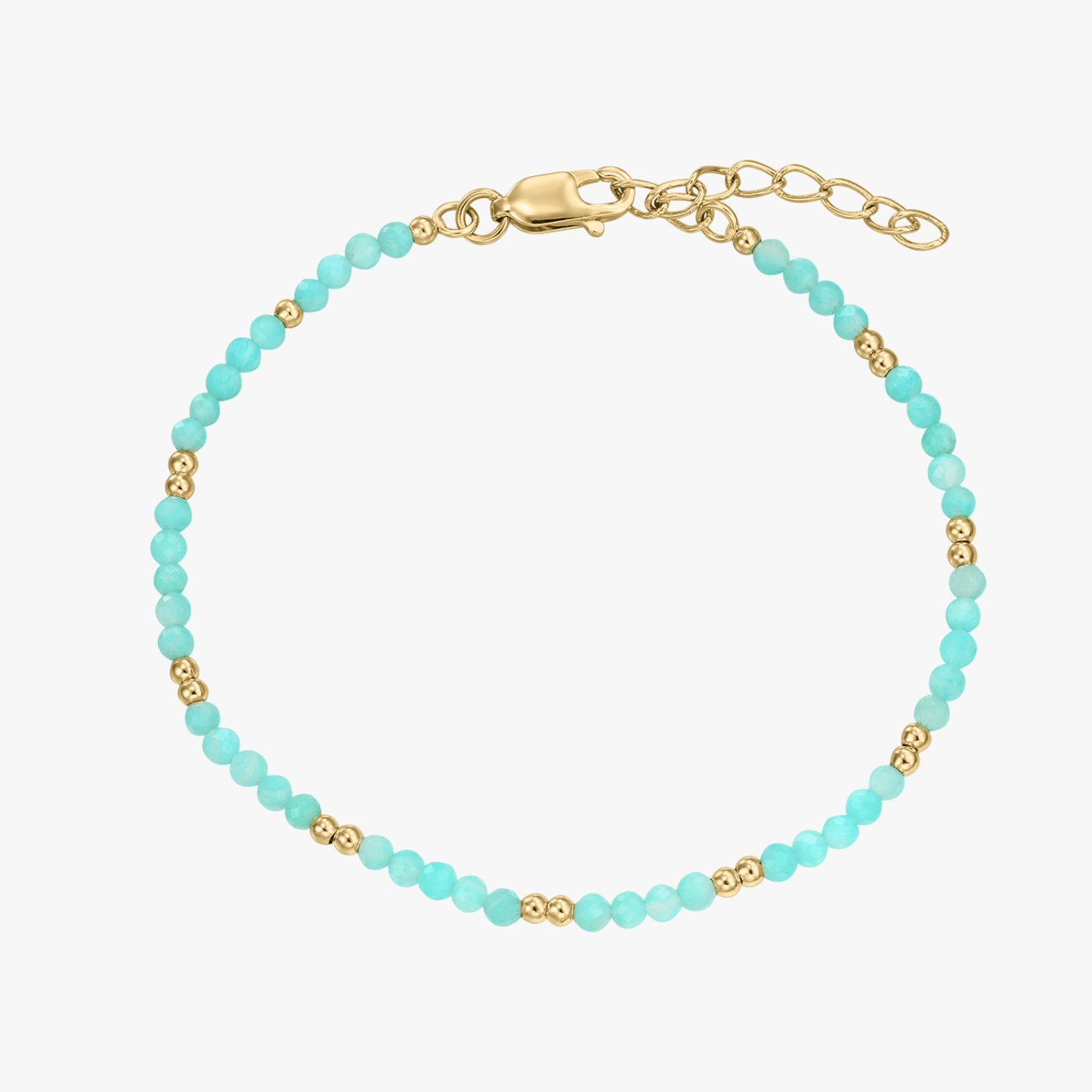 Cavigliera in argento Golden SummerScape - Amazonite - Indira