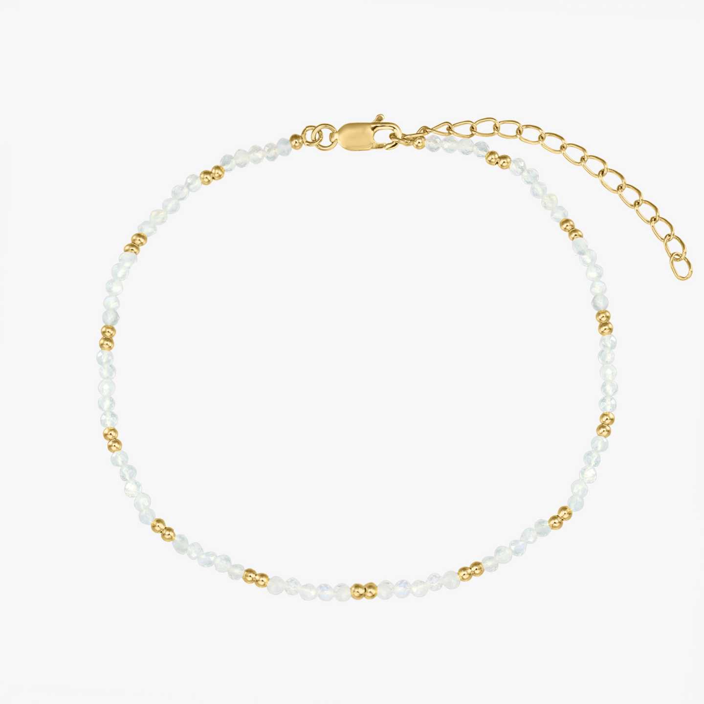 Cavigliera in argento SummerScape Golden – Pietra Lunare - Indira