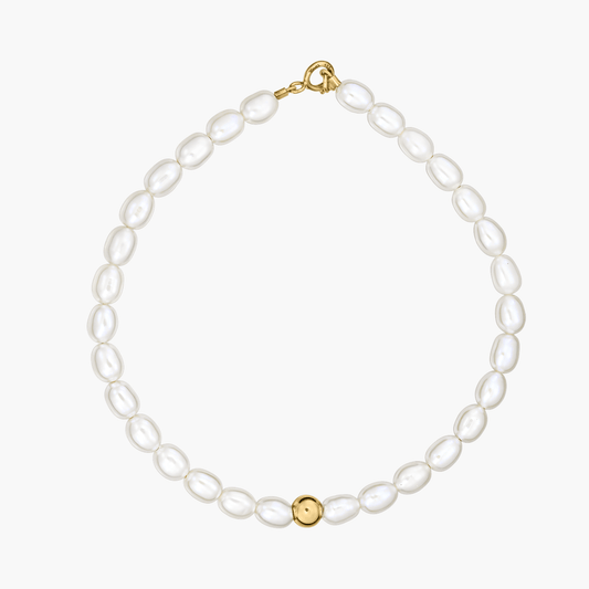 Bracciale in oro Glamour - Perle Naturali - Indira