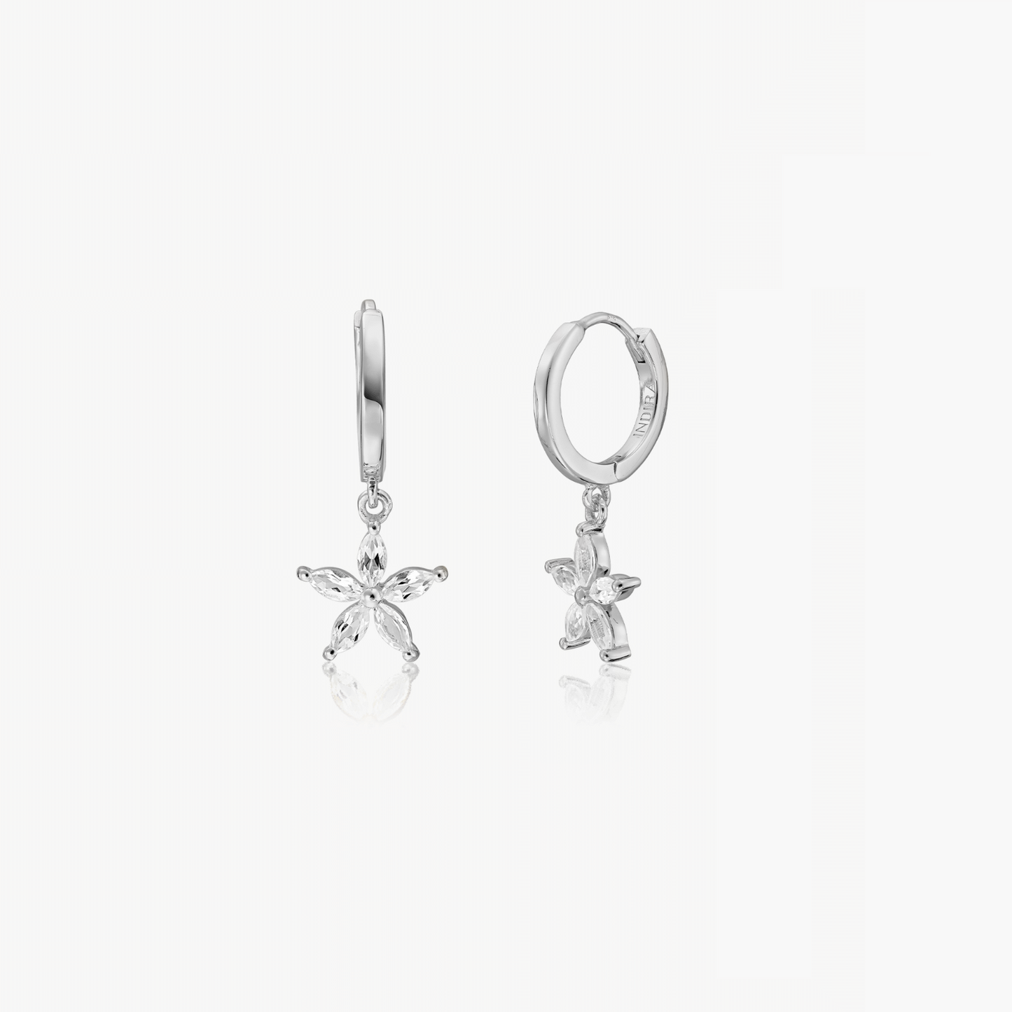 Orecchini in argento Blossom - Topazio Bianco - Indira