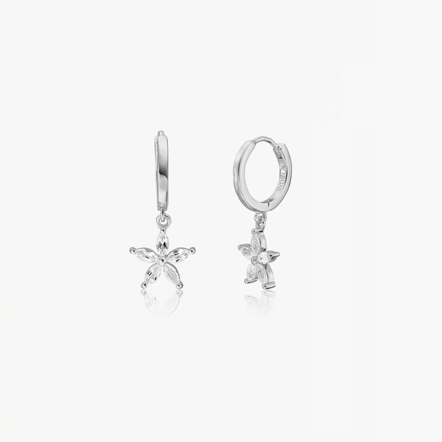 Orecchini in argento Blossom - Topazio Bianco - Indira