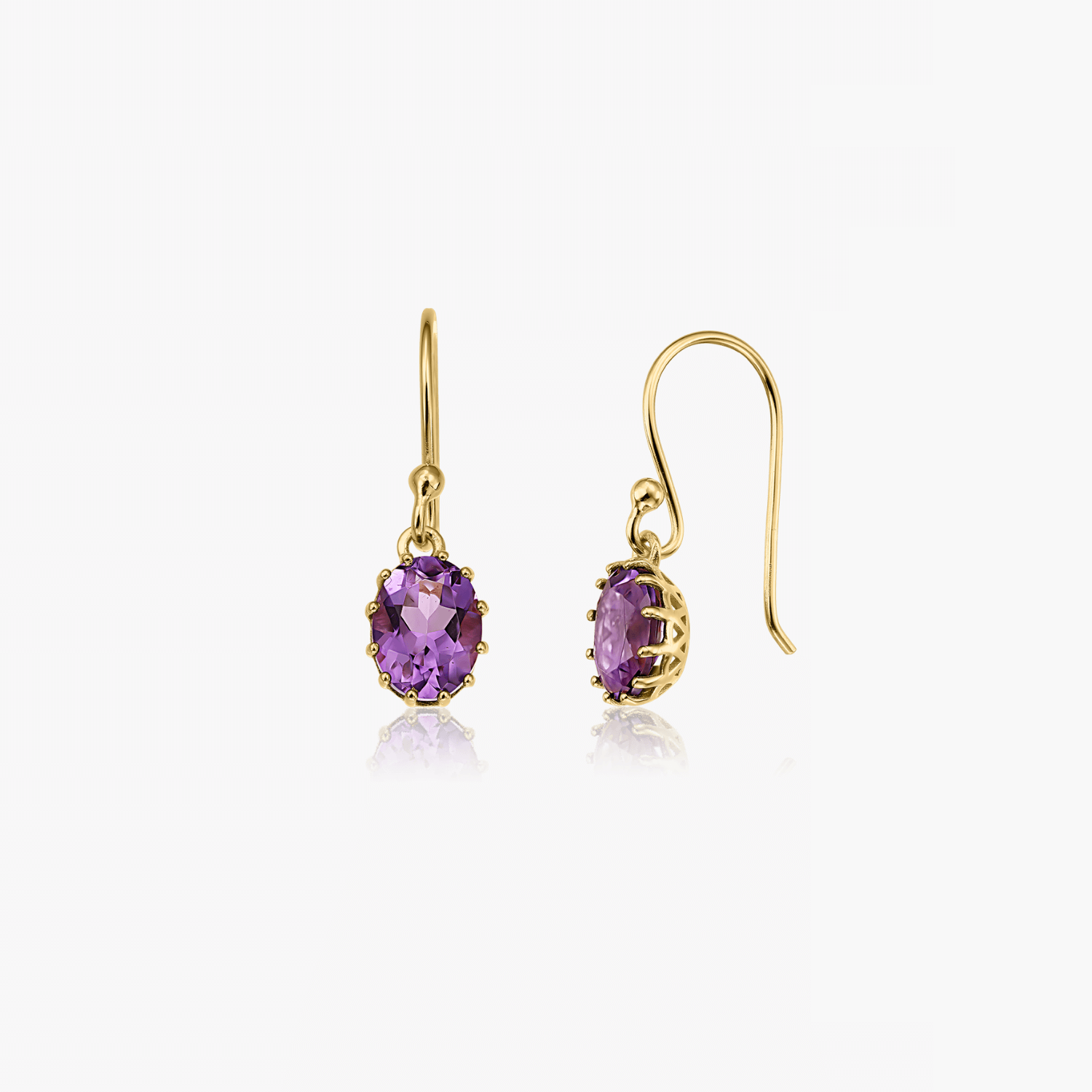 Orecchini in argento Golden Serene - Ametista - Indira