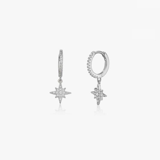 Orecchini in argento North Star - Zirconia - Indira