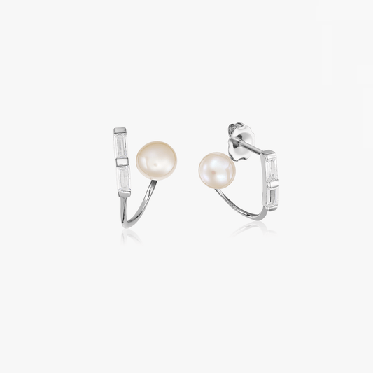 Orecchini in argento Peekaboo - Perle Naturali - Indira