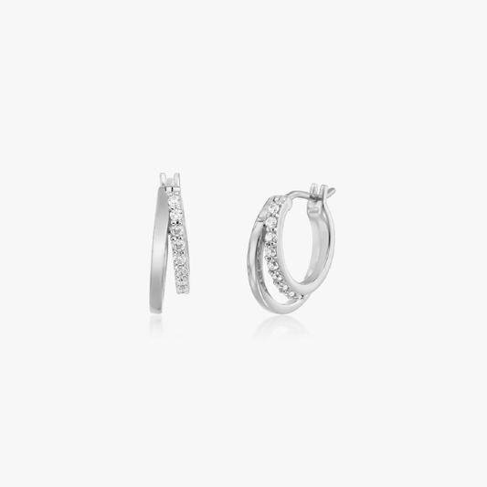 Orecchini in argento Siamese - Zirconia - Indira