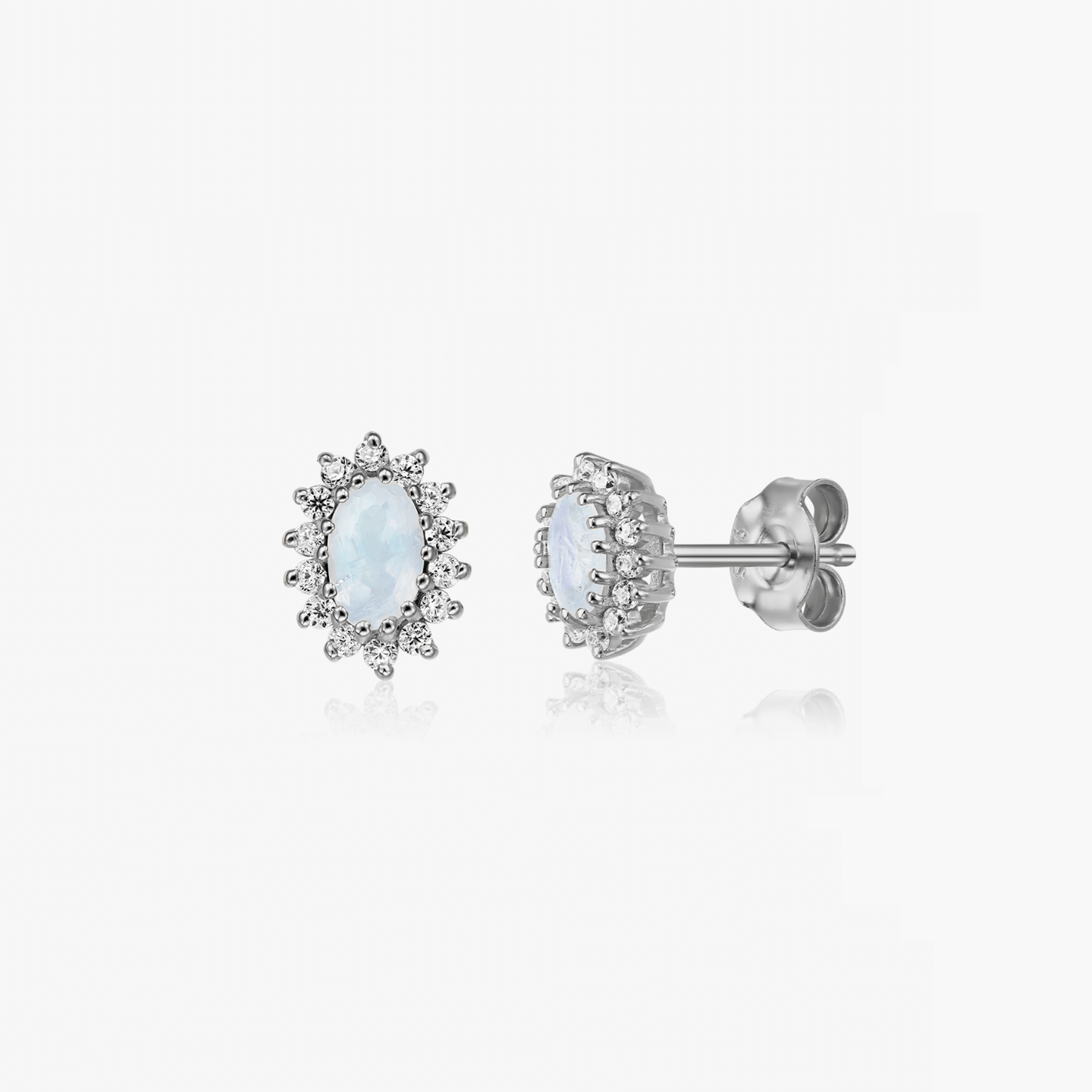 Orecchini in argento Virtue - Pietra di Luna - Indira