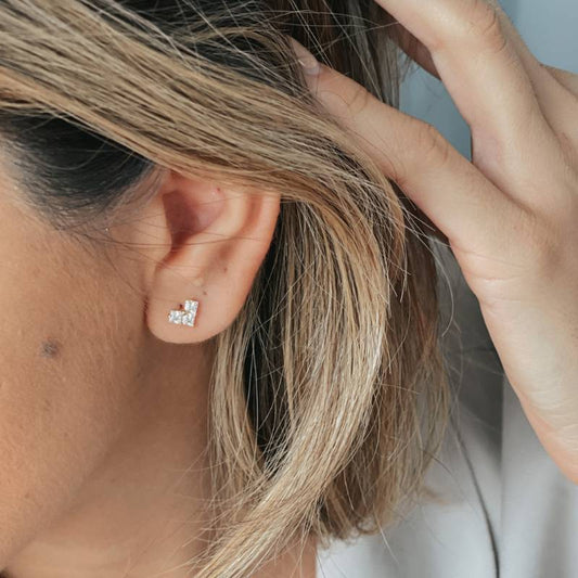 Orecchini in oro Love Sparkle - Indira