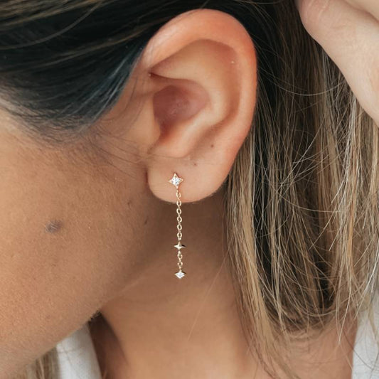 Orecchini in oro Make a Wish - Zirconia - Indira