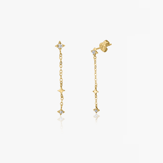 Orecchini in oro Make a wish - Zirconia - Indira