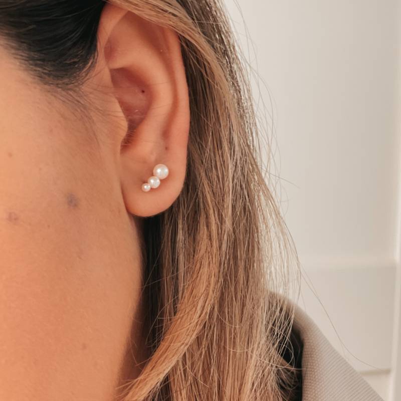 Orecchini in oro Tiny Pearls - Indira