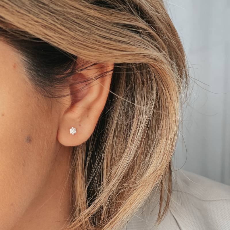 Orecchini in oro Winterbloom - Zirconia - Indira