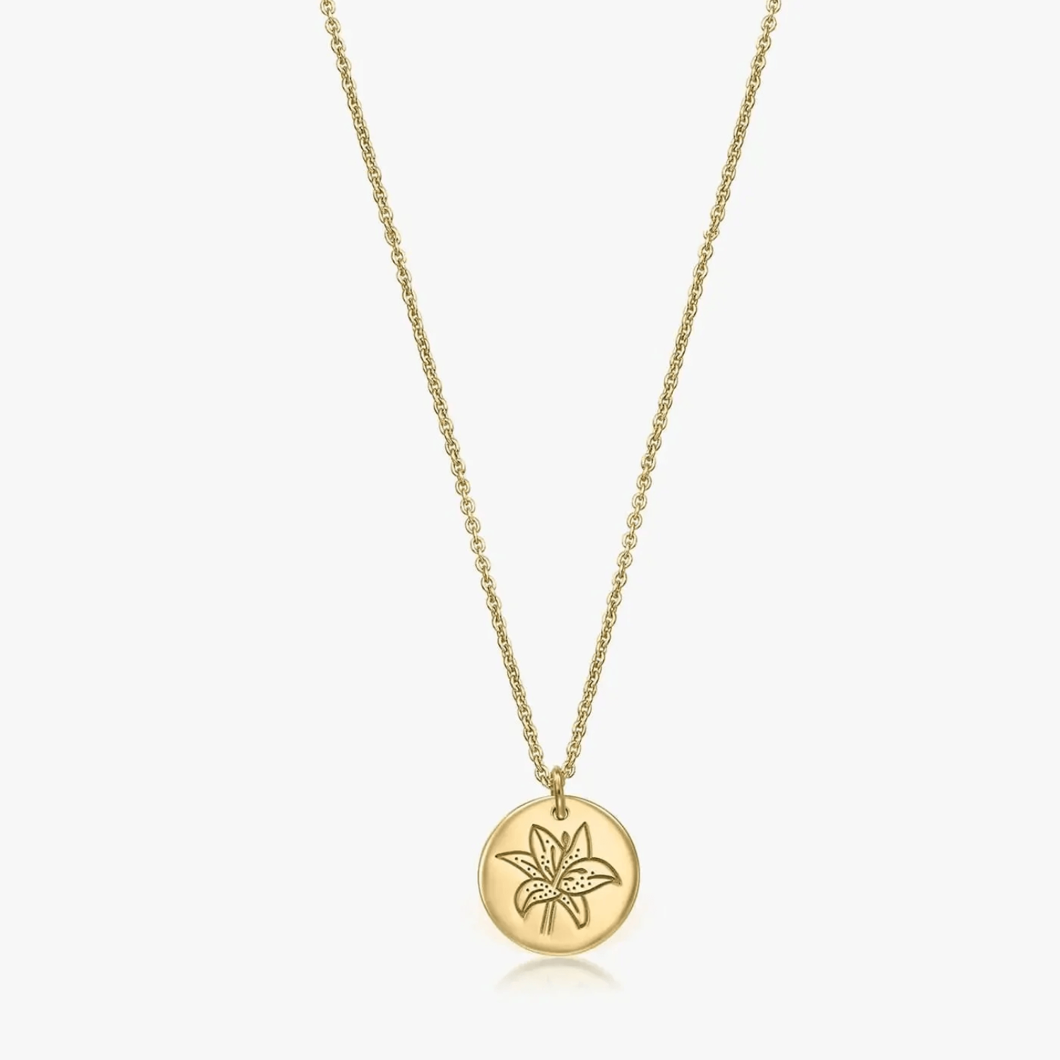 Collana in argento Golden Birth Flower - May Lily - Indira