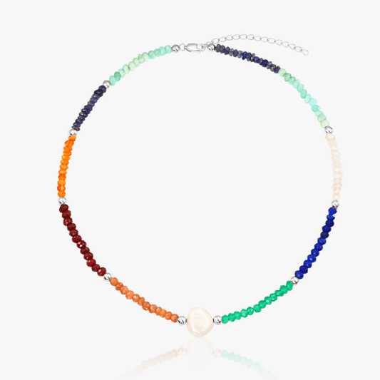 Collana in argento Freya - Pietre Semipreziose - Indira