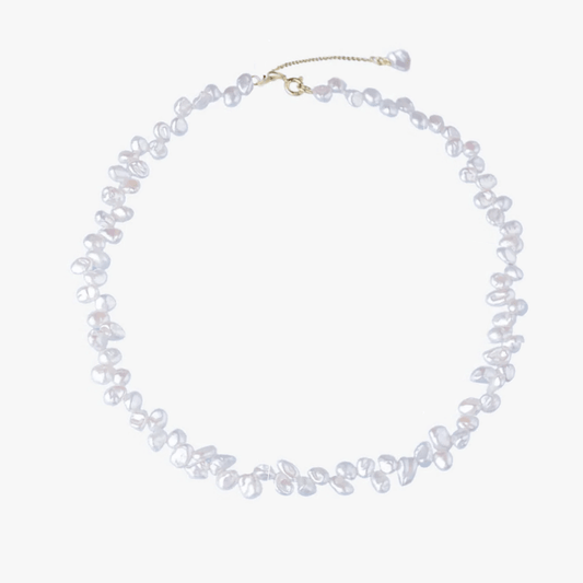 Collana in argento Golden Brielle - Perle naturali - Indira