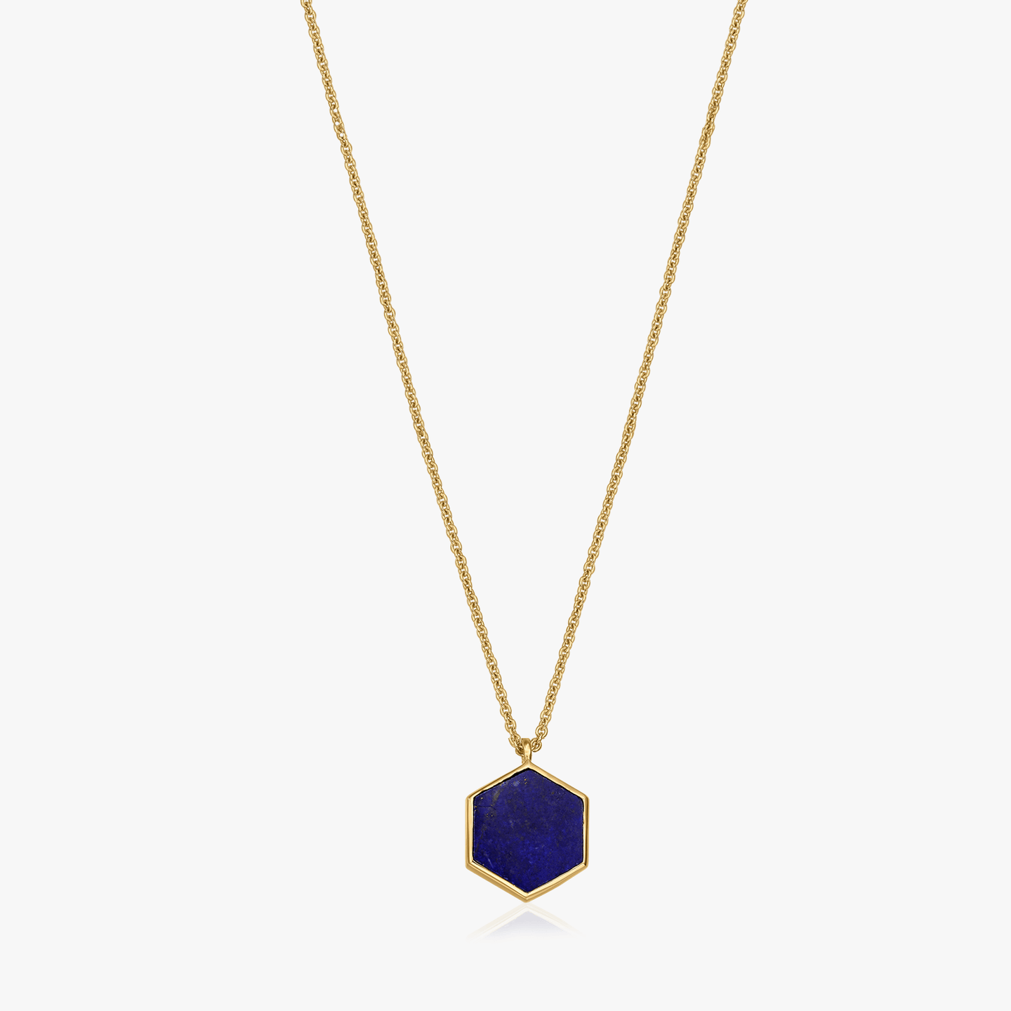 Collana in argento Golden Charlotte - Lapis Lazuli - Indira