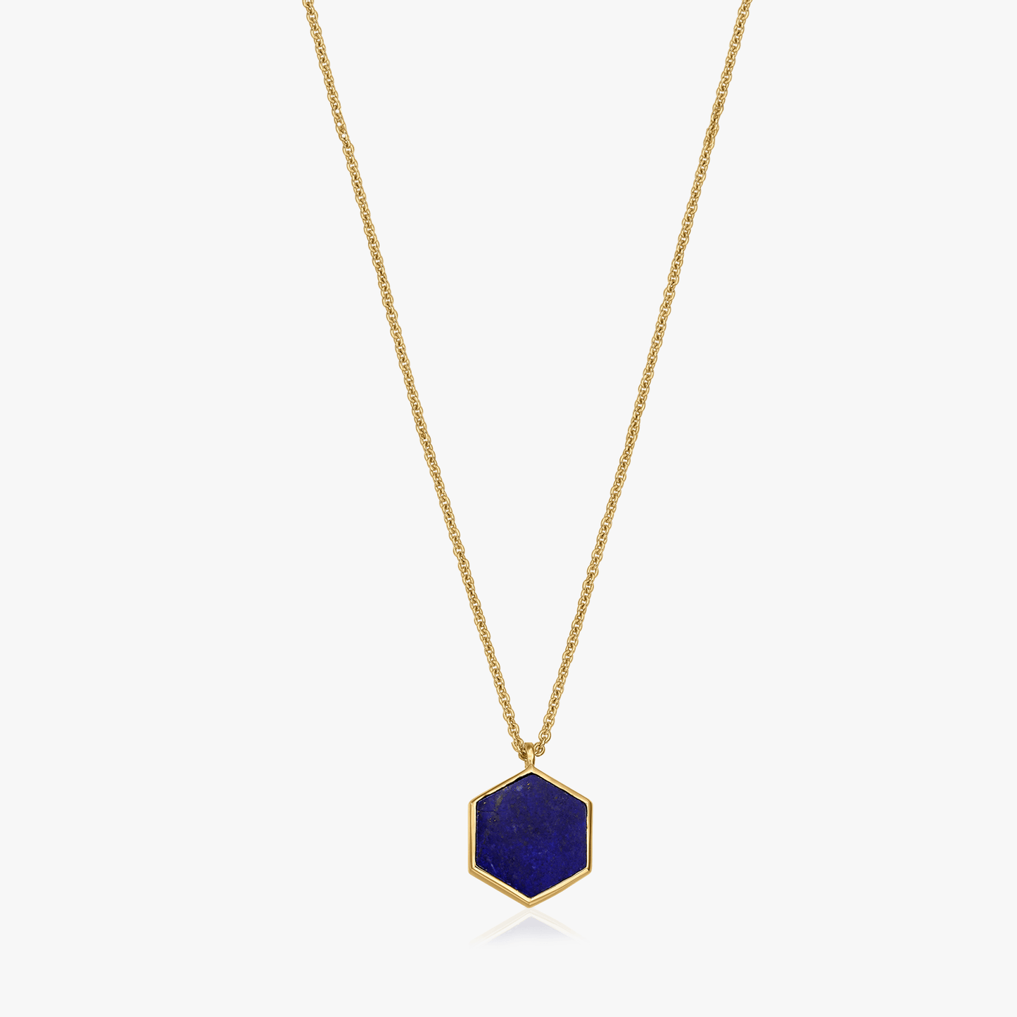 Collana in argento Golden Charlotte - Lapis Lazuli - Indira