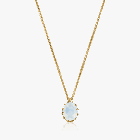 Collana in argento Golden Serene - Pietra di Luna - Indira