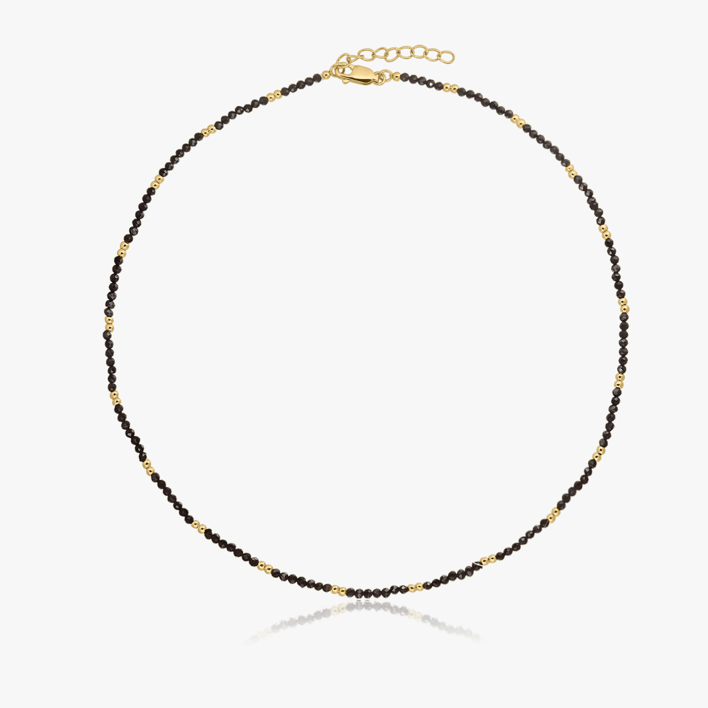 Collana in argento Golden SummerScape – Spinello Nero - Indira