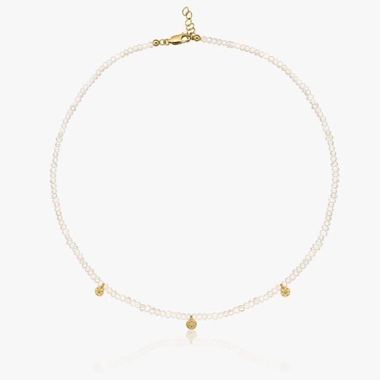Collana in argento Golden Venus - Perla Naturale - Indira