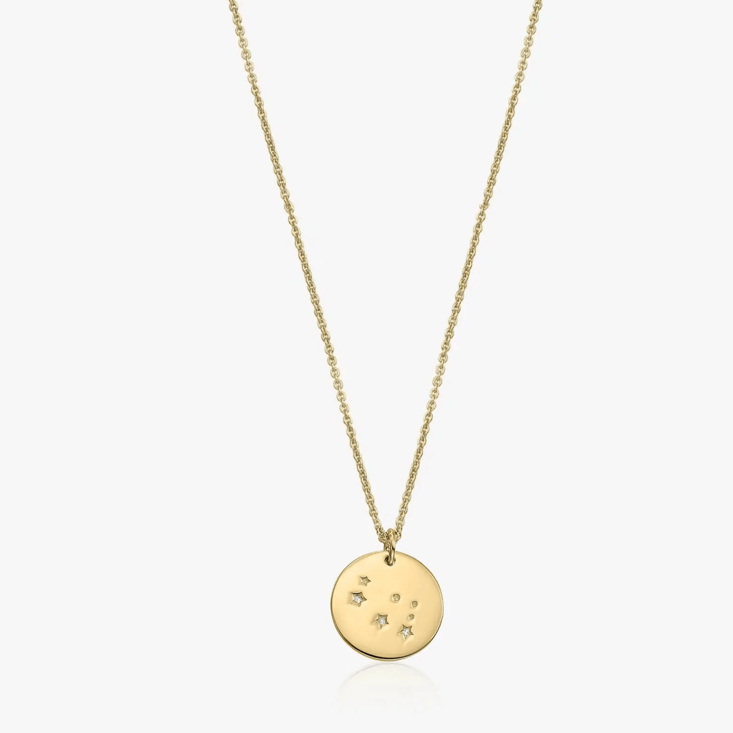 Collana in argento Golden Zodiac - Gemelli - Indira