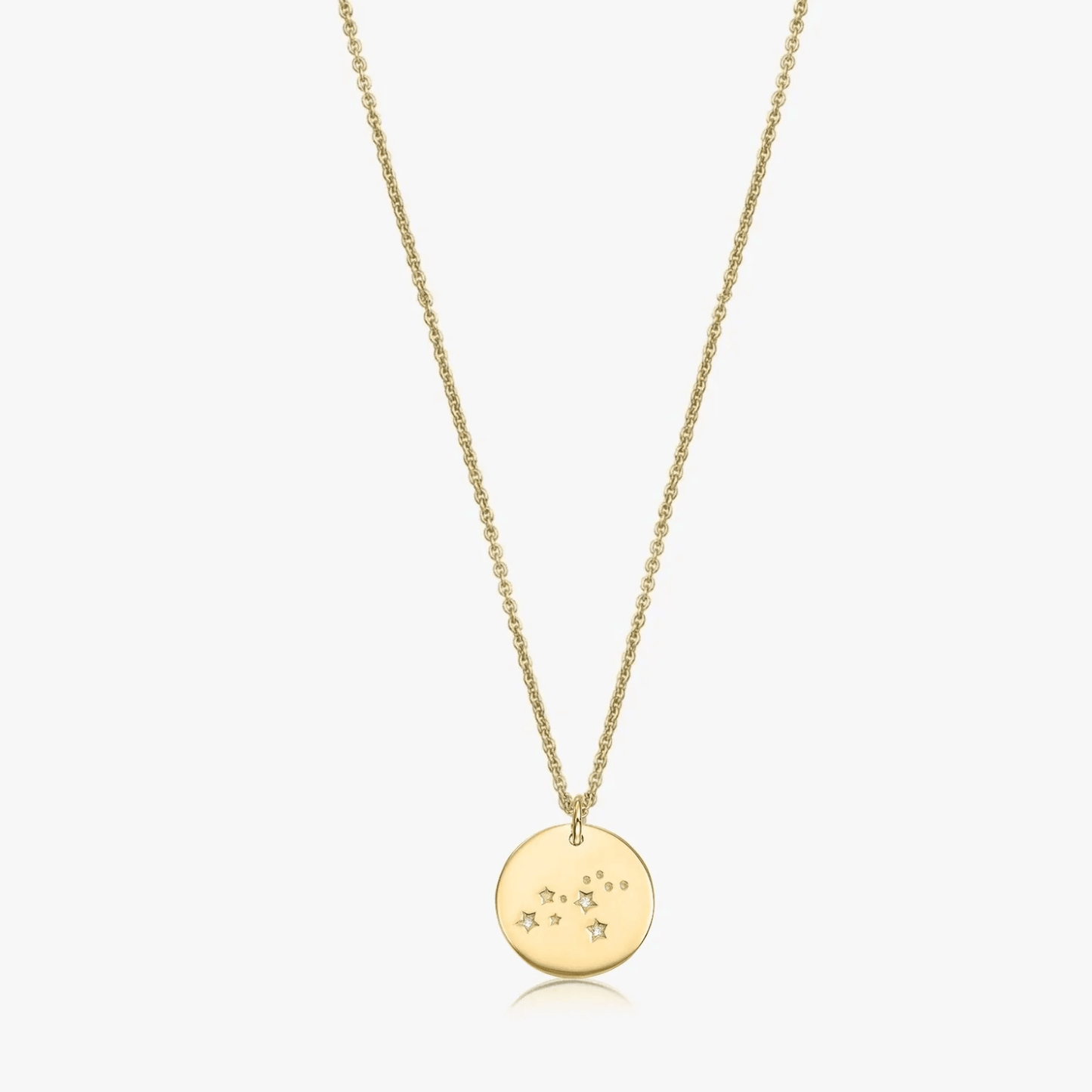 Collana in argento Golden Zodiac - Leone - Indira