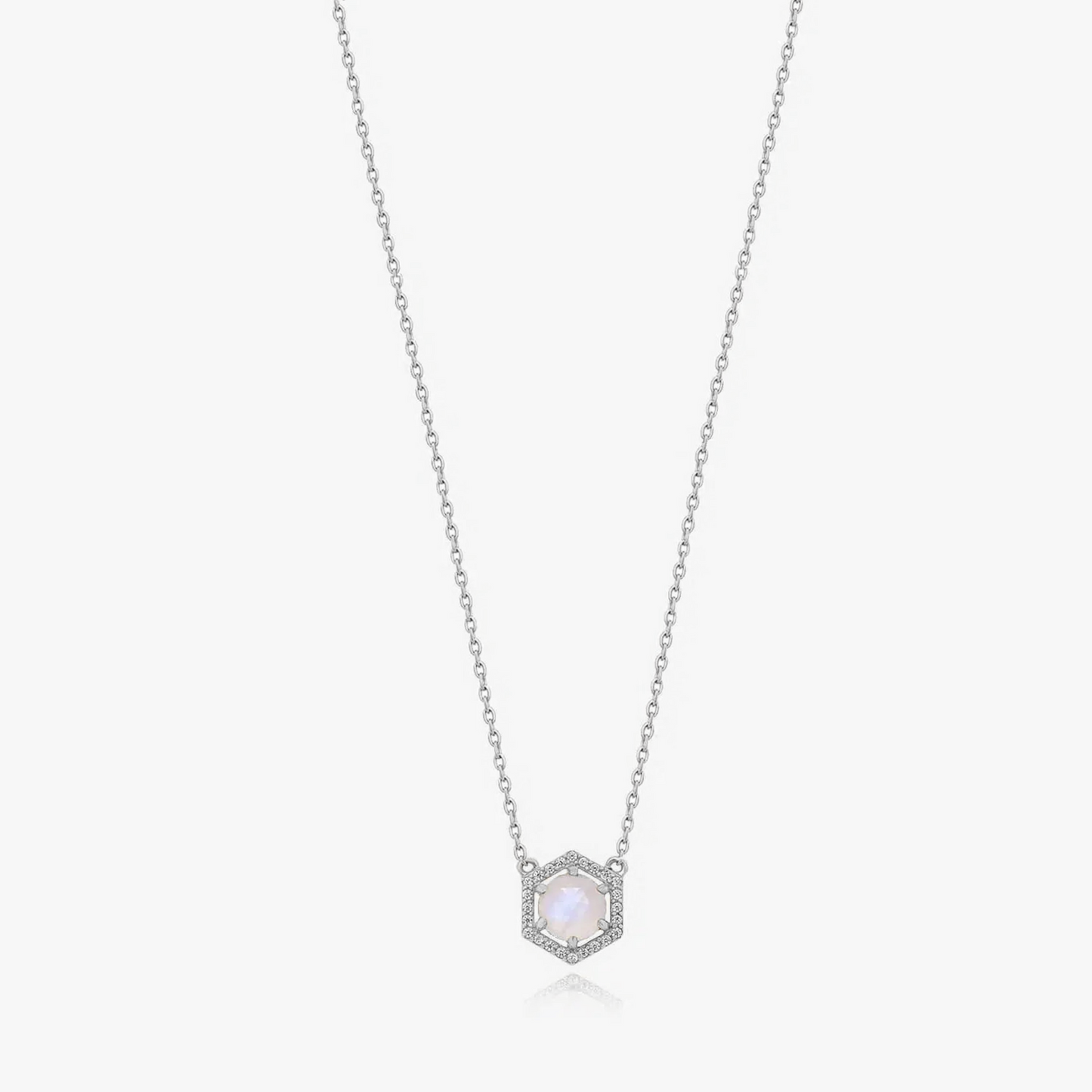 Collana in argento Lucy - Pietra di Luna - Indira