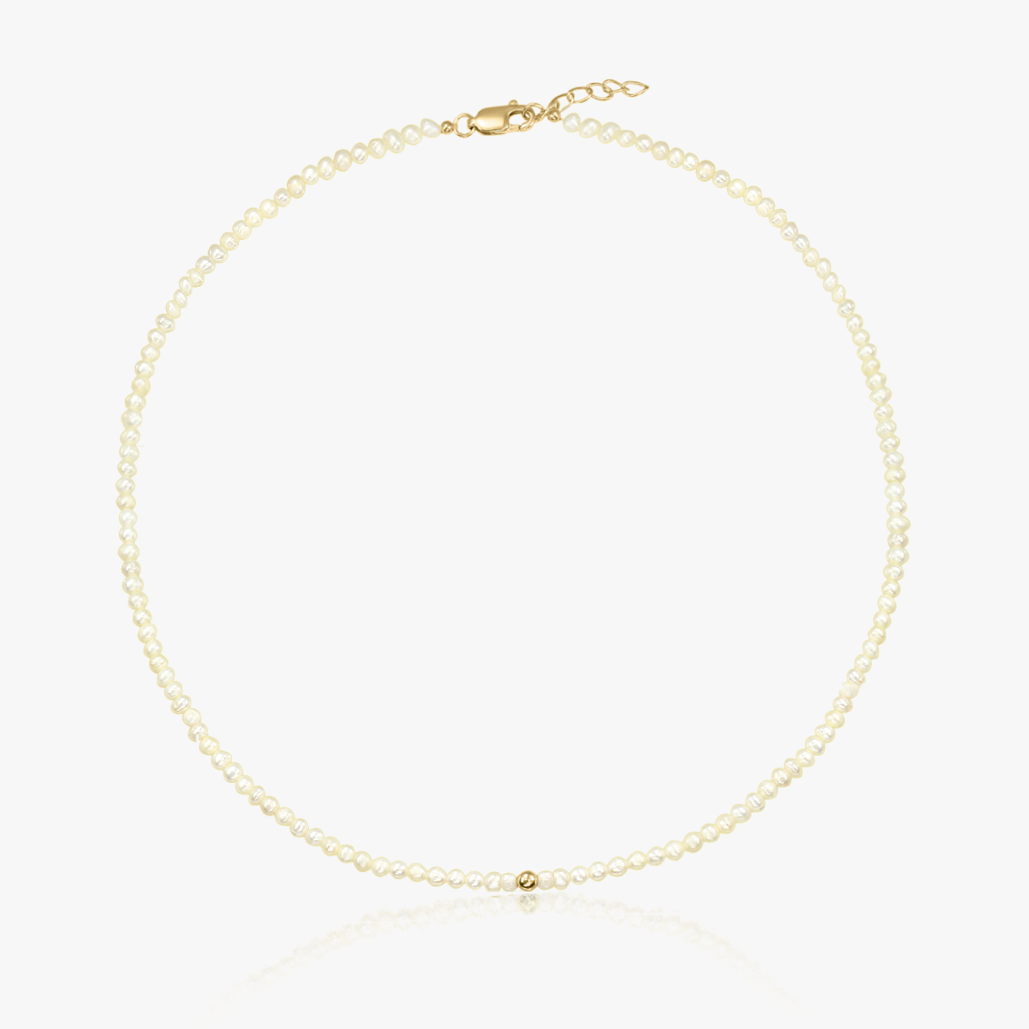 Collana in oro Glamour - Perle Naturali - Indira