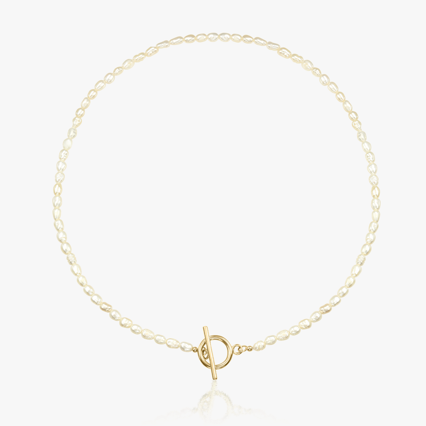 Collana in oro Locked - Perle Naturali - Indira
