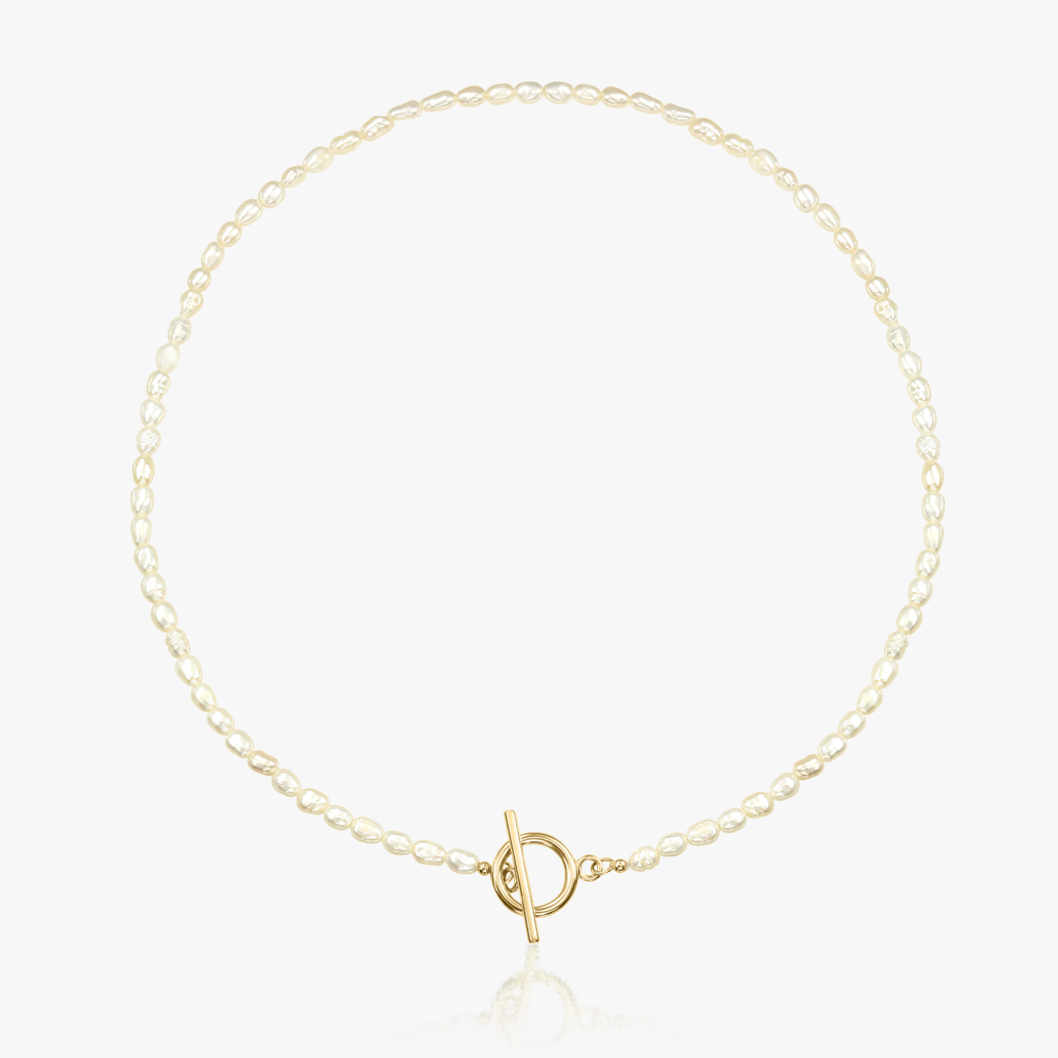 Collana in oro Locked - Perle Naturali - Indira