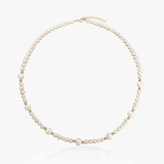 Collana in oro Meghan - Perle Naturali - Indira