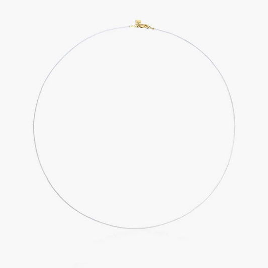 Collana trasparente con chiusura in oro - Indira