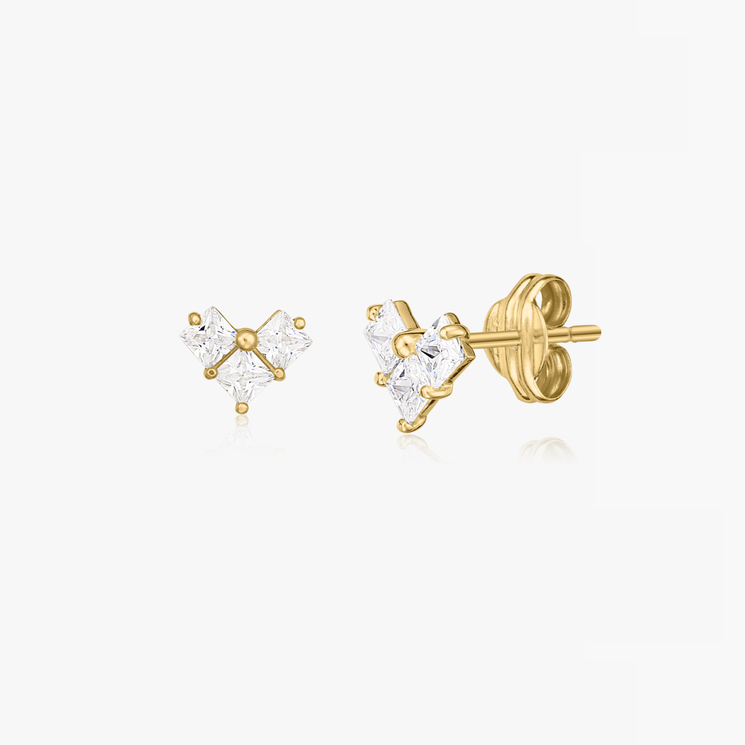 Orecchini in oro Love Sparkle - Indira