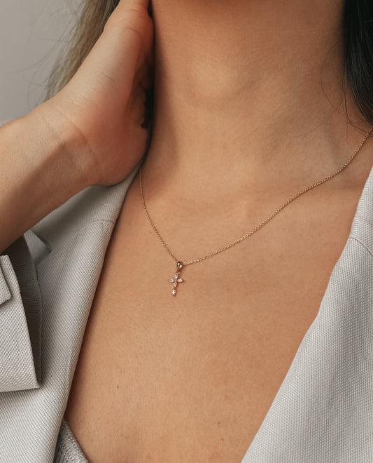 Pendente in oro Croix - Indira