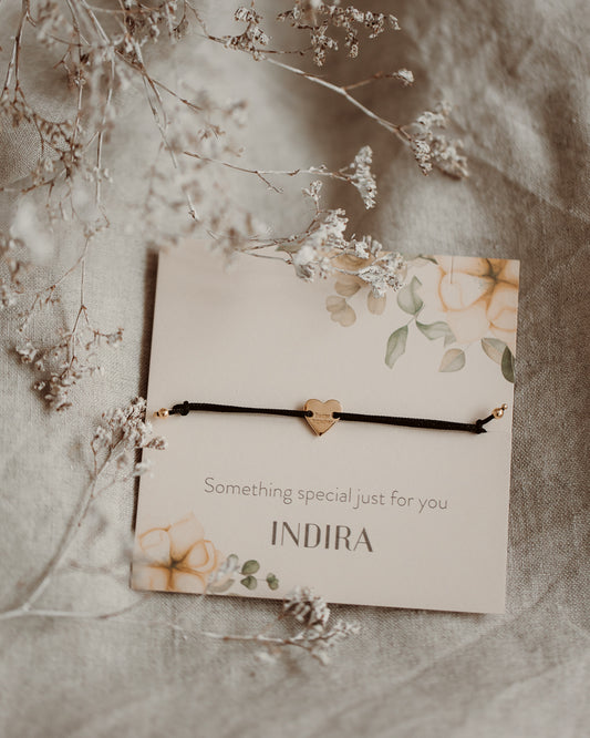 Bracciale in cordoncino d'argento Golden Better Together - Indira