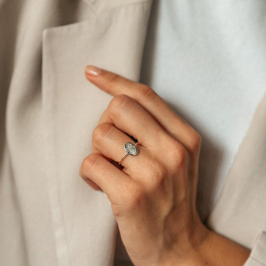 Anello in argento Birth Flower - January Snowdrop - Indira